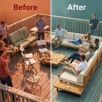 Coastline Atelier Modular Deck Lounge — Before & After
